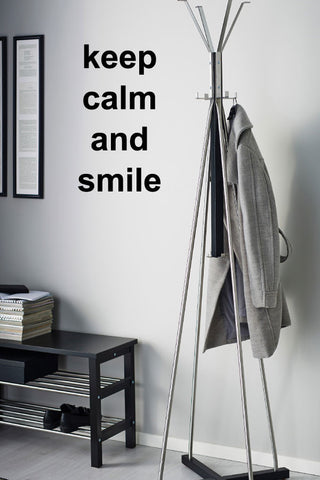 'Keep Calm and Smile' - Personalised Wall Art