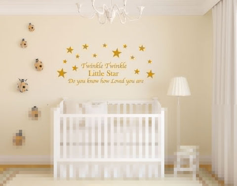 Twinkle Little Star - Nursery Bedroom Wall Art